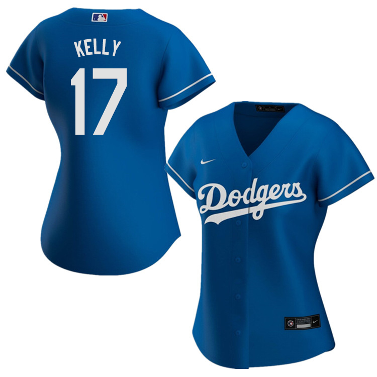 Nike Women #17 Joe Kelly Los Angeles Dodgers Baseball Jerseys Sale-Blue